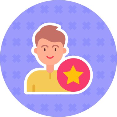 avatar. Web simgesi basit illüstrasyon