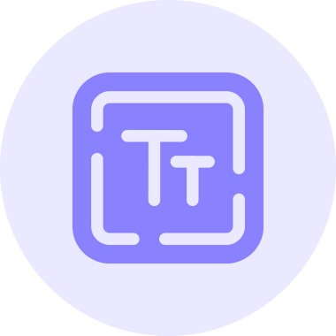 T harfi simgesi. Basit tasarım