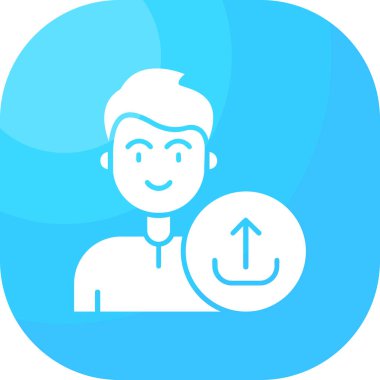 Bir insan simgesinin vektör illüstrasyonu