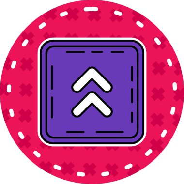 Çip simgesi vektör illüstrasyonu