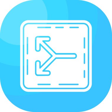 Tek bir yalıtılmış ok simgesinin vektör illüstrasyonu