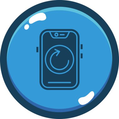 Telefon var. Web simgesi basit illüstrasyon