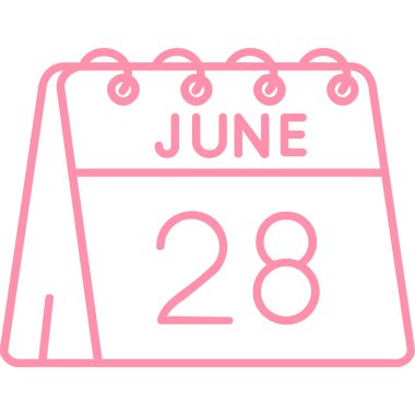 Takvim simgesi tasarımı, vektör illüstrasyonu