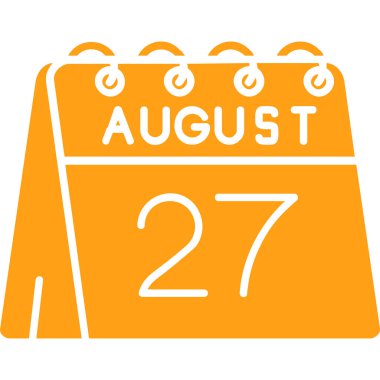 Ağustos 27 - günlük takvim simgesi