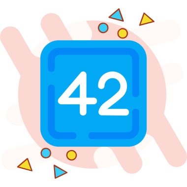 Bir takvim simgesinin vektör illüstrasyonu