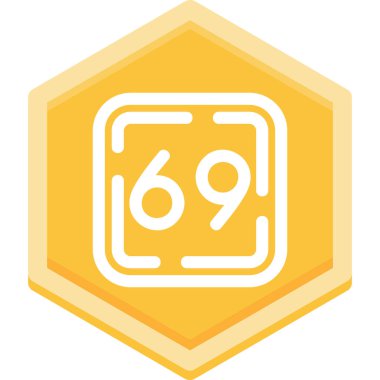 69. yıl dönümü rozet tasarımı