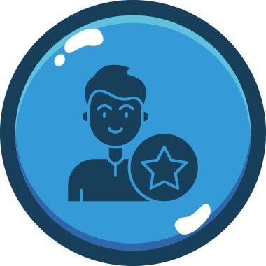 avatar man kullanıcı simgesi - taslak biçimi