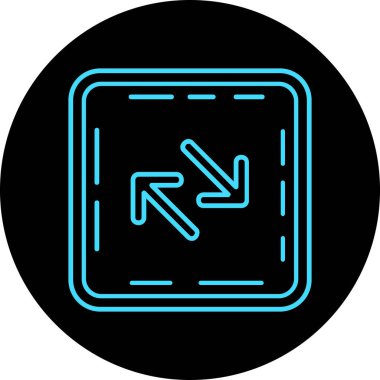 Eğilim biçimi izole edilmiş arkaplanda ok simgesi