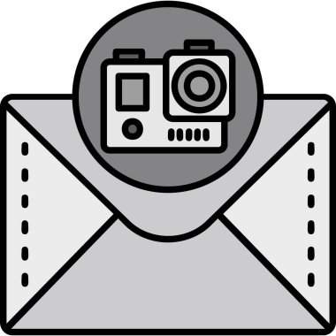 Kamera. Web simgesi basit illüstrasyon