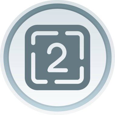 Bir b 2 simgesinin vektör illüstrasyonu