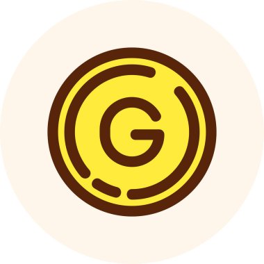 Sikke vektör simge işareti simge vektör çizim kişisel ve ticari kullanım için..