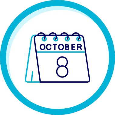 Takvim simgesinin vektör illüstrasyonu