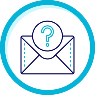 Bir ileti simgesinin vektör illüstrasyonu