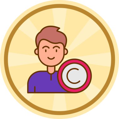 İş ikonu. Basit tasarım. vektör illüstrasyonu.