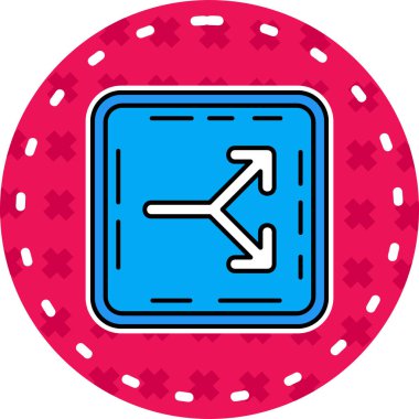 Kumarhane fişi. Basit illüstrasyon