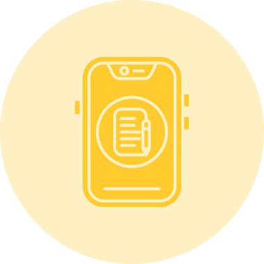 akıllı telefon simgesi vektör illüstrasyonu