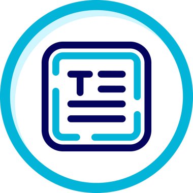 Belge simgesinin vektör illüstrasyonu