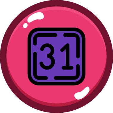 4 numaralı simge, vektör, beyaz arkaplanda izole edilmiş