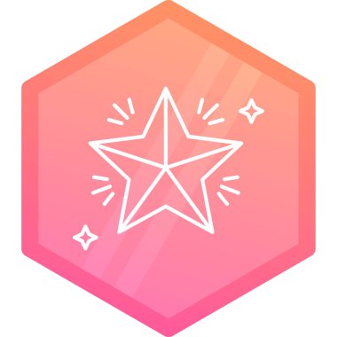 Rozet simge vektör çizim