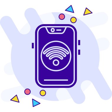 Kablosuz ağ sembollü telefon