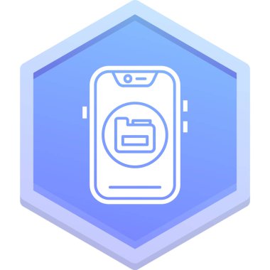 Akıllı telefon ikonlu cep telefonu. Ağ için akıllı telefon vektör simgeleriyle akıllı telefonun özet çizimi