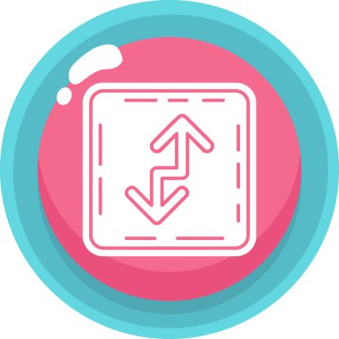 Ok. Web simgesi basit illüstrasyon