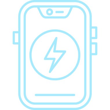 Mobil pil simgesinin vektör çizimi