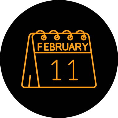 Takvim simgesi, vektör çizimi