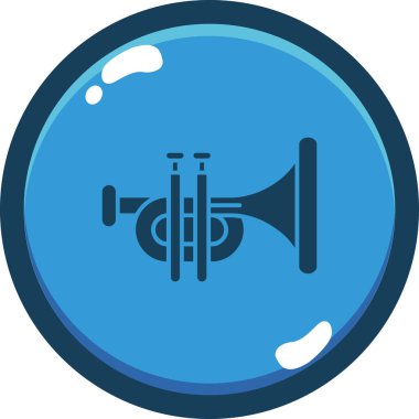 Müzik simgesi vektör illüstrasyonu