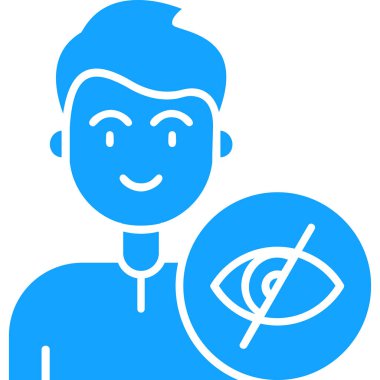 Göz simgesi, vektör illüstrasyonu basit tasarım