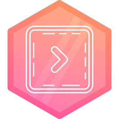 Beyaz çizgi bal peteği ikonu uzun gölgeli izole edilmiş. Bal hücrelerinin sembolü. tatlı doğal yiyecek. Pembe altıgen düğmesi. vektör illüstrasyonu