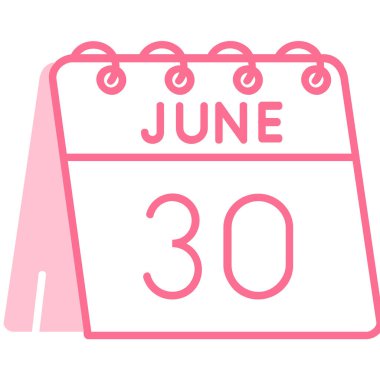 Takvim simgesi tasarımı, vektör illüstrasyonu