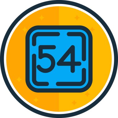 56 yıllık modern vektör simgesi