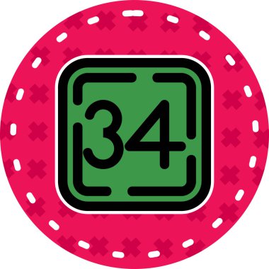 Casino çip vektör simgesi