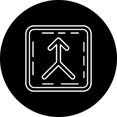 yol simgesi vektör illüstrasyonu