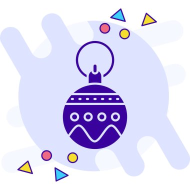 renk noel topu simgesi