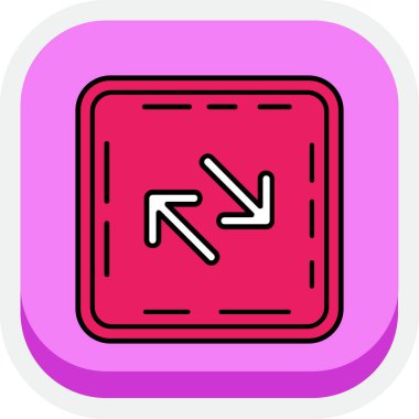 Eğilim biçimi izole edilmiş arkaplanda ok simgesi