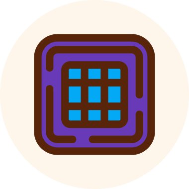 Çikolata. Web simgesi basit illüstrasyon