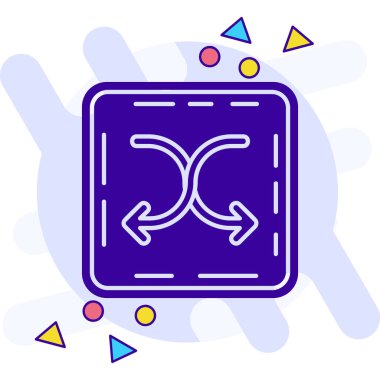 Beyaz arkaplanda izole edilmiş çizgi geri dönüşüm simgesi simgesi. Dairesel ok simgesi. Çevre yeşile döner. Renkli taslak konsepti. vektör