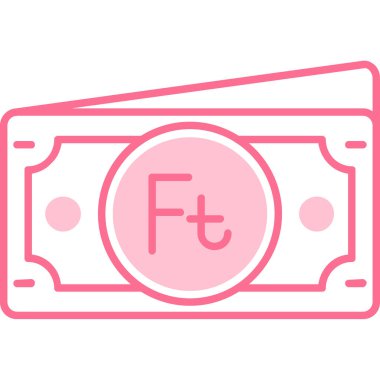 Dolar gagası vektör simgesi