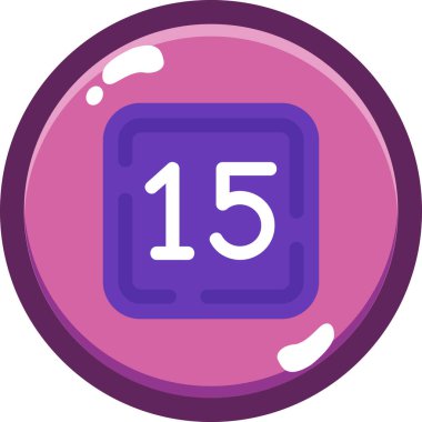 number 5 icon, vector illustration