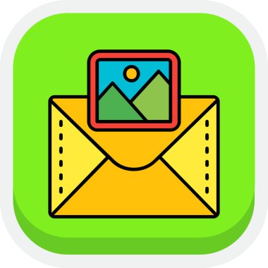 e- posta simgesi, vektör illüstrasyonu