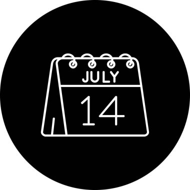 Takvim simgesi. vektör illüstrasyonu