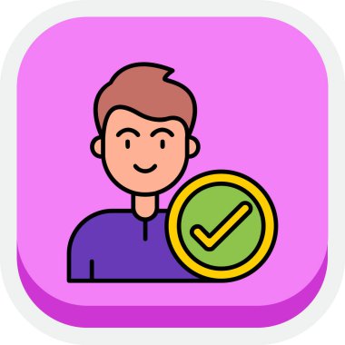 Akıllı telefon simgesi vektör illüstrasyon tasarımına sahip bir adam