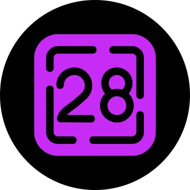 Takvim simgesi vektör illüstrasyonu