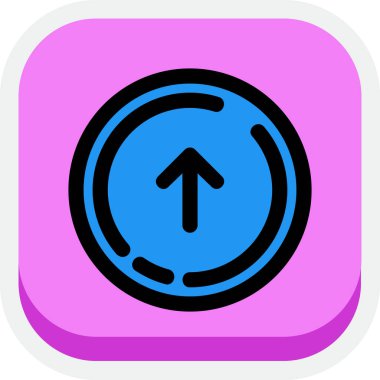 Alarm saat simgesi, basit tasarım