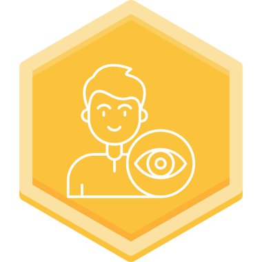 Göz simgesi vektör illüstrasyonu