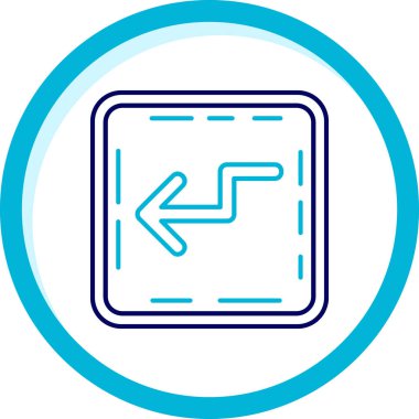 Modern b 'nin vektör illüstrasyonu eksik simgesi