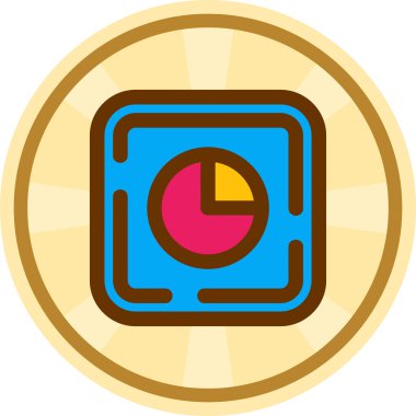 Casino çip simgesini, düz stil