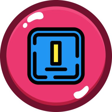 Oyun. Web simgesi basit illüstrasyon